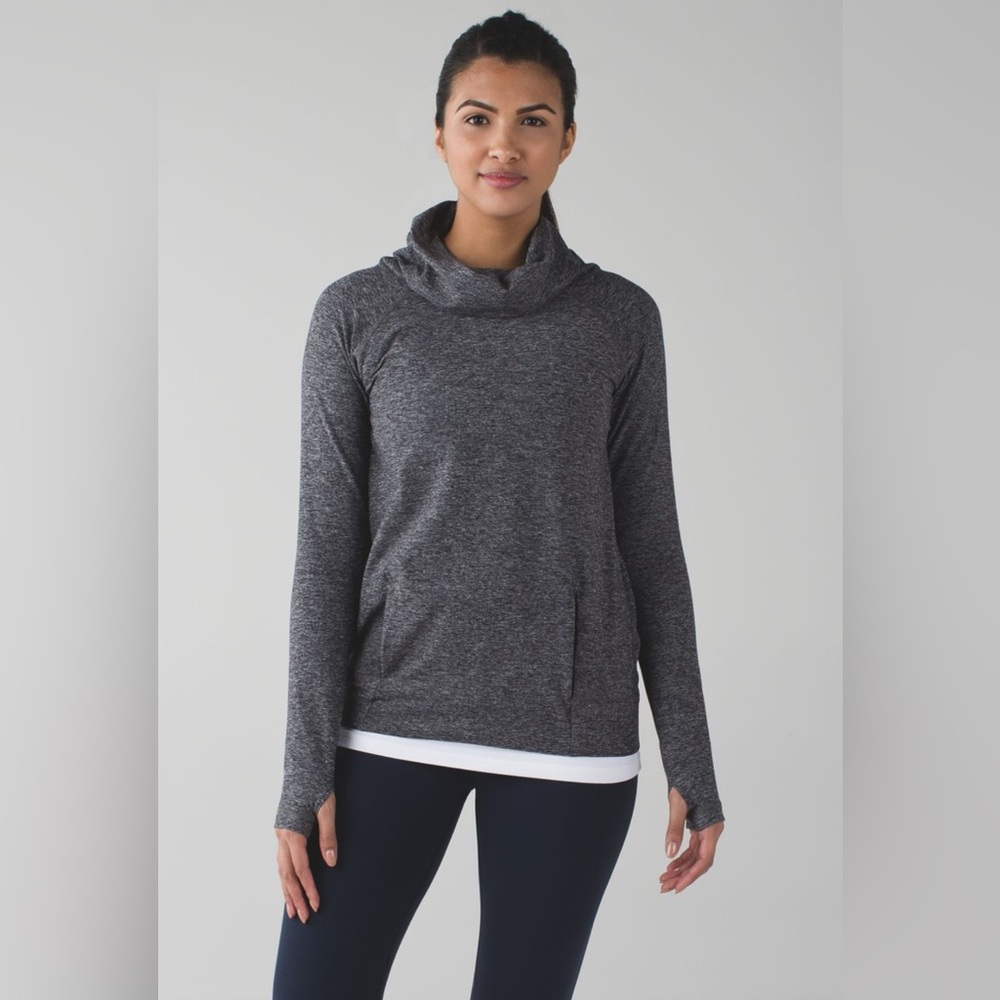Lululemon Make A Move Long Sleeve in Heathered Black